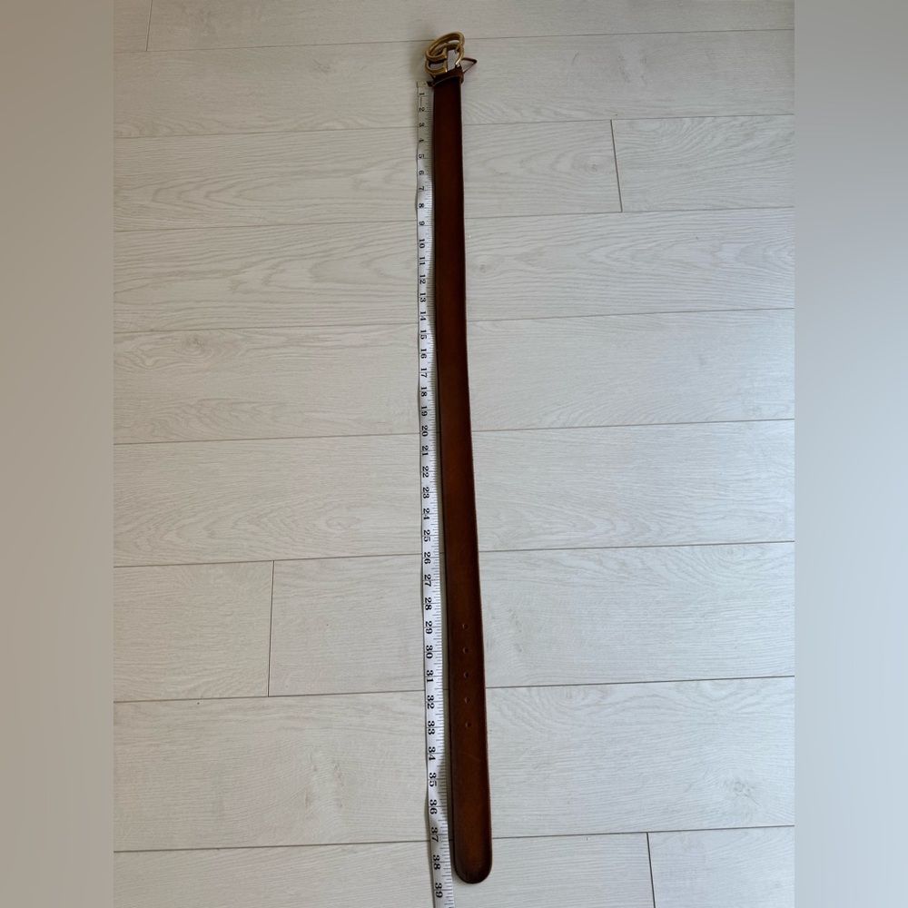 Gucci GG Marmont Brown Leather Wide Belt Size 85 - Picture 8 of 8